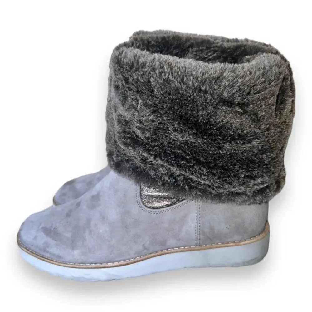 Johnston &‎ Murphy Taupe Paula Suede Boots Women's 7.5
